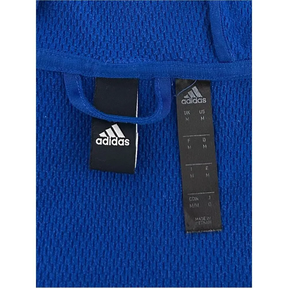 adidas Men's Badge Of Sport Royal Blue Pullover Hoodie Sweatshirt. Size M.
